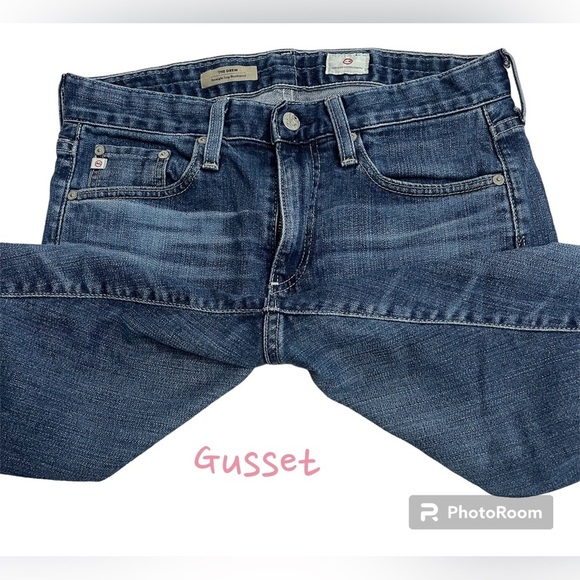 AG-Adriano Goldschmied The Drew straight leg boyfriend jean size 26R cropped - Picture 10 of 11